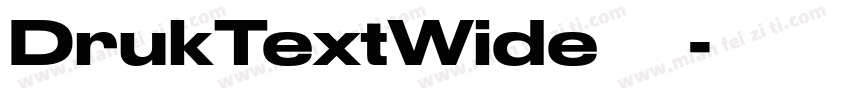 DrukTextWide 字体下载字体转换